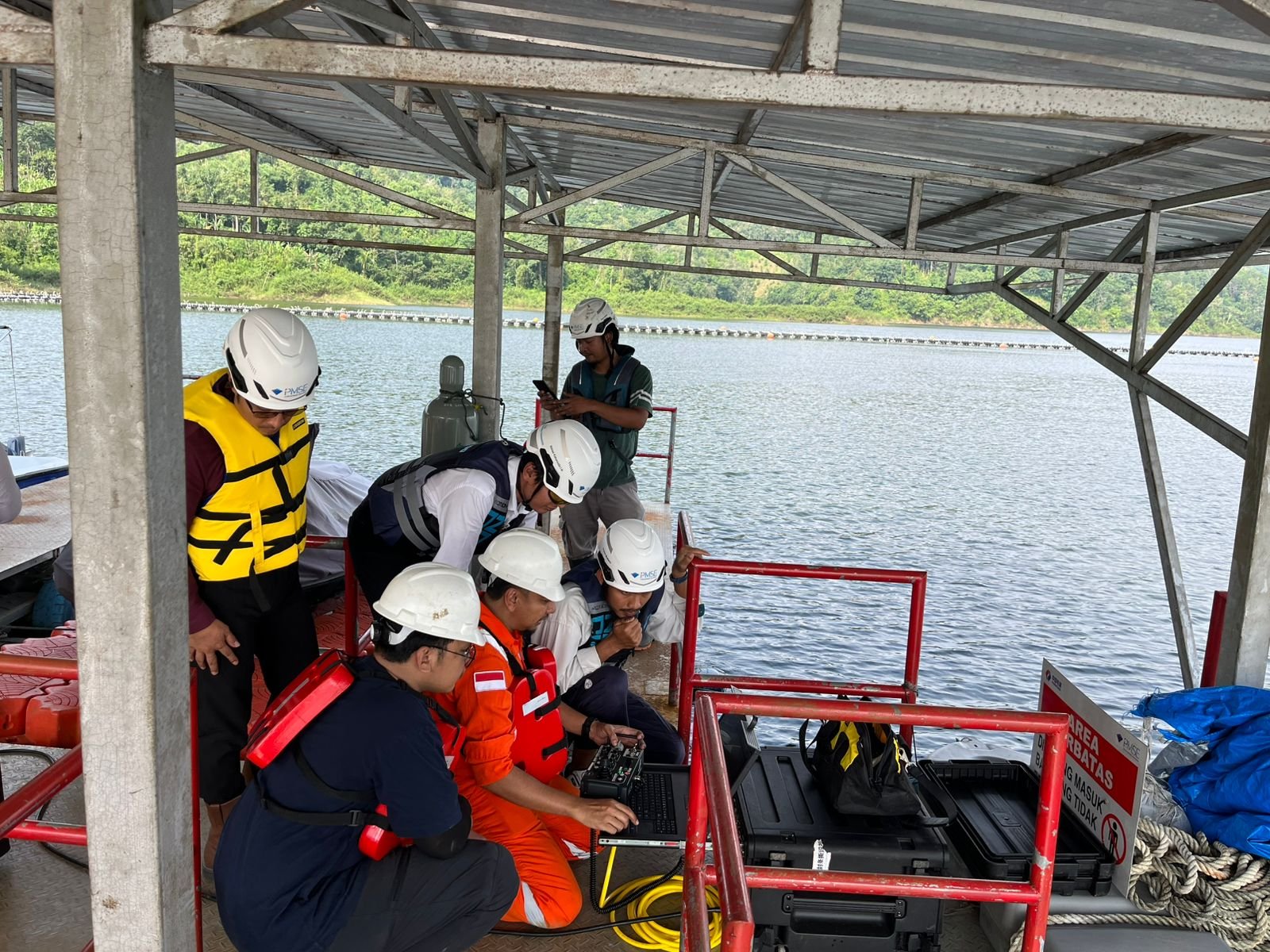 The NextNusa team during a field operation